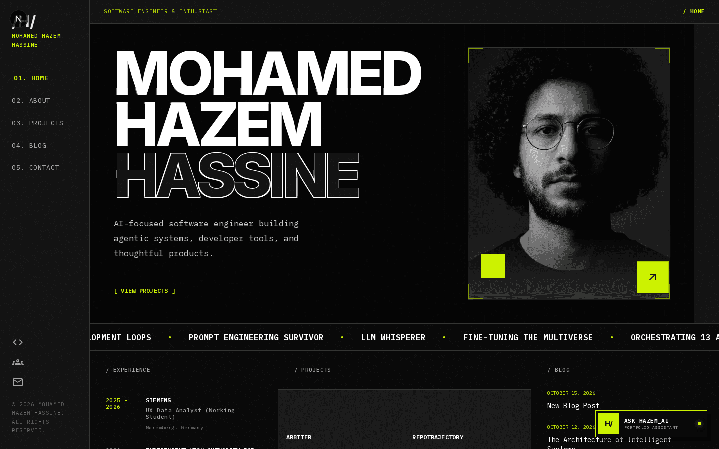 HAZEMHASSINE.SPACE Preview